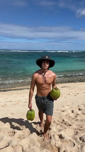 On island time 🏝 @maximiili⁠ spotted in the Rip Curl Searcher Mid Brim Hat Billabong All Day Overdye Layback Board Shorts 🌊 Use code: GIMME20 to shop 20% off* when you spend $100 #citybeachaustralia | City Beach