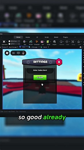 Day 73 | I Imported My Roblox UI From Figma! 🔥 #roblox #robloxgamedesign #gamedev