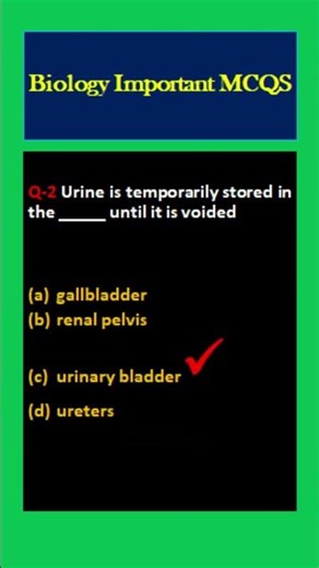 Excretory System || MCQS -7