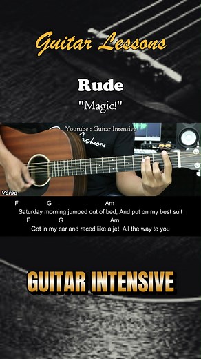 28K views · 265 reactions | Rude - Magic! - Easy Guitar Chords #rude #magic #guitarintensive #acousticguitar #acousticcover #acoustic #tutorialgitar #easychords #guitarbeginners | Guitar Intensive | Facebook