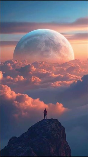 Planet of Silence 🌙 | #SpaceAesthetic #EpicClouds #Cinematic