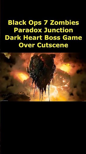 Black Ops 7 Zombies Dark Heart Boss Game Over Death Cutscene Animation (New Paradox Junction BO7)