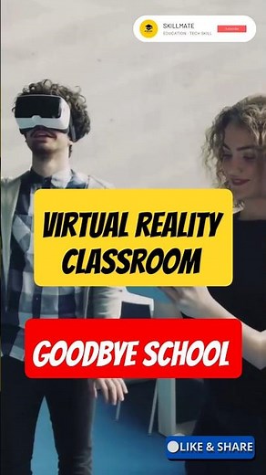 Future of Education: VR Classrooms in 30 Sec 🧠 #vr #class #education