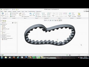 Design belt with tool Flatten Quilt and Flatten Quilt Deformation in Creo 1.0 to Creo 3.0