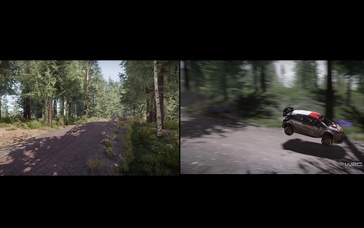 WRC generation 与WRC 10同赛段对比