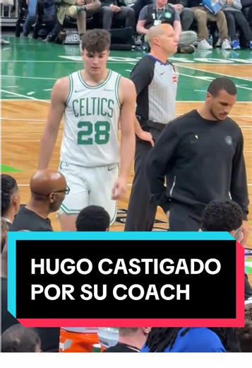 Hugo González y su difícil noche con los Celtics