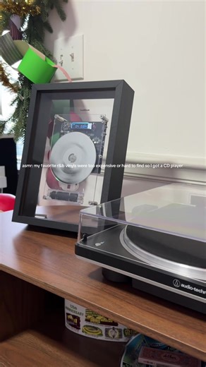 @CoolGeek cd player as a gift to myself so I don’t break the bank on records 😂 . #asmr #cdplayer