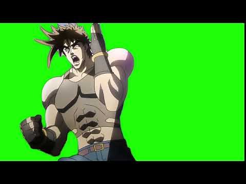 Joseph Joestar Running green screen (JoJO)