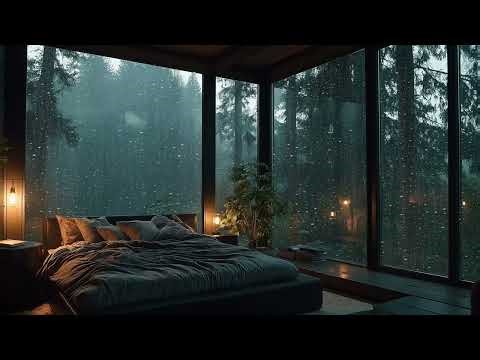 Soothing Piano with Rain 🌧️🎹 | Bedroom Sleep Ambience for 3 Hours | Anxiety Relief Study Relax Sleep