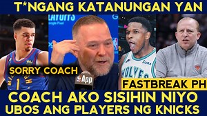 1.2M views · 10K reactions | COACH Mike nagalit! Inako ni Porter jr. WOLVES ABANTE NA Players ng KNICKS ubos sa injury | The Fastbreak PH | Facebook