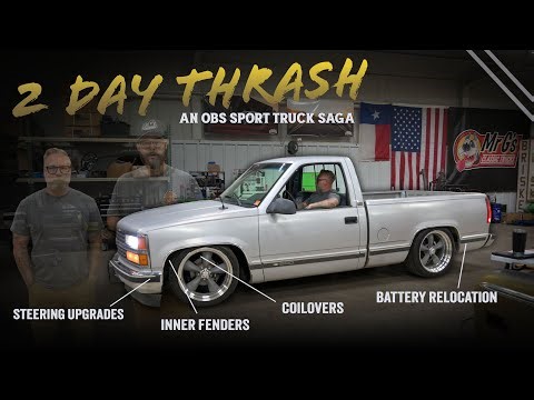 FULL THROTTLE THRASH: My OBS Gets QA1 Coilovers, Slosh Tubz, Steering Upgrades & Battery Relocation