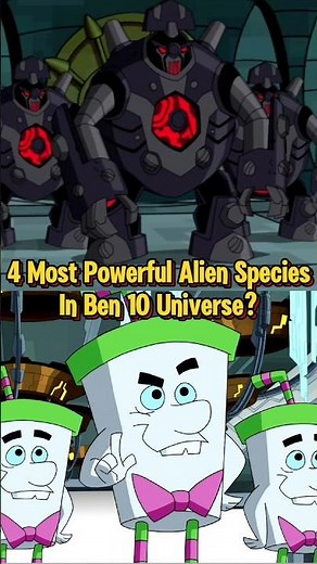4 Most Powerful Alien Species In Ben 10 Universe #omnitrix #benten #clockwork #cartoon