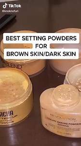 Best setting powders for brown skin/dark skin ❤️😘 | Makeup and style
