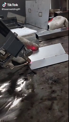 Laser welding machinery on TikTok