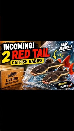 2 RED TAIL CATFISH BABIES ARE HERE! 😍🐟 | New Monster Fish Alert!