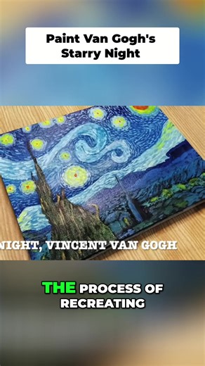 How to Paint Starry Night by Vincent Van Gogh Acrylic Painting Tutorial https://youtu.be/sCc8TM_-ELg #acrylicartsacademy #fyp #acrylicpainting #AcrylicPaintingForBeginners