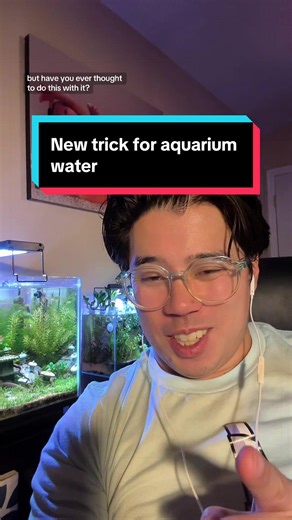 Aquarium water is miracle water. Let me know if you’ve tried this! #aquarium #fishtank #fishtok #aquariumcycling #greenscreen