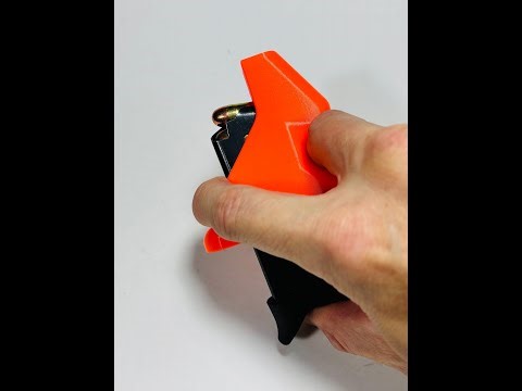 Remington RM380 Speedloader - 6 round .380 ACP mag loading - 1st method