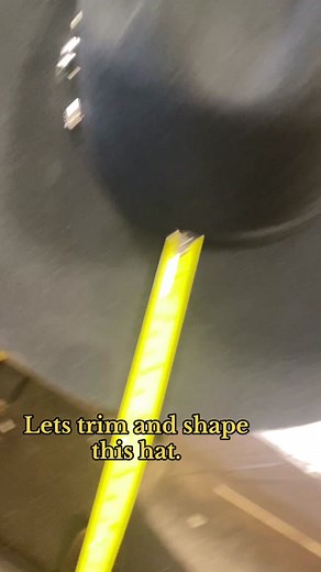 Shaping a new Stetson 4x Buffalo Trim: 31/2 Shape: Sinaloa (wide front) #westernboots #westernwear #stetson #hatshaping #resistolhats #westernhat #cowboyhat