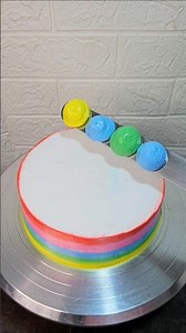 Vannila Rainbow 🌈 Multi Fush Design #shorts #youtubeshorts #viralvideo #video #cake #food