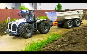 【RC】大型遥控拖拉机、遥控卡车、遥控机器系列！ 遥控日立 ZW370、遥控山猫、遥控挖掘机