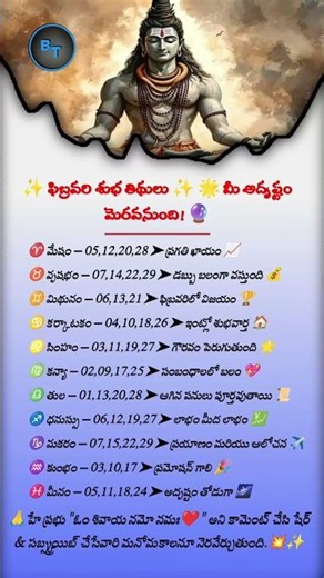 February Auspicious Dates 🌟 | Zodiac Signs 🔮 | Telugu Astrology 🌸 | Viral Shorts 🚀🔥 | Million Views💯