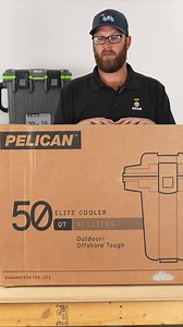 3.1K views · 18 reactions | Unboxing the Pelican Elite 50qt cooler - the perfect combination of style, durability, and convenience! Great for any outdoor activity. Click our link in our bio learn more about all the features this amazing cooler has to offer! | Pelican Coolers | Facebook