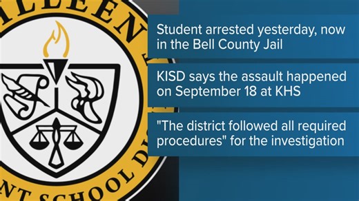 Student arrested in connection with September assault at Killeen High School