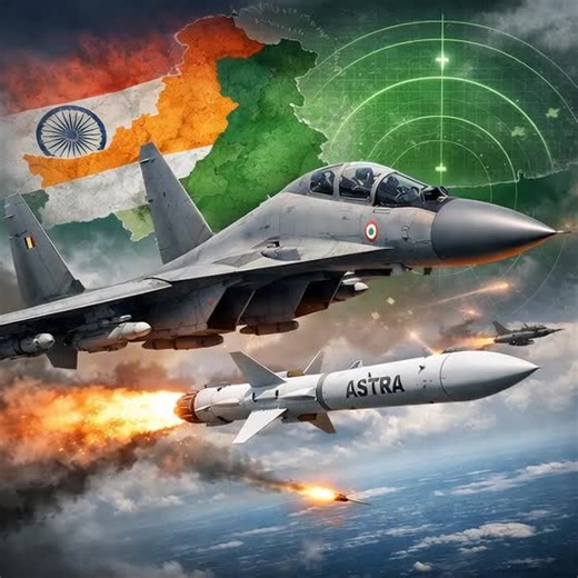Indian Defence Times on Instagram: "Indian DRDO-developed Astra Mk-1 beyond-visual-range air-to-air missile, integrated on Su-30MKI fighters, made its first reported combat use during the May 2025 India–Pakistan conflict, marking the missile’s operational debut in aerial engagements. #AstraMk1 #DRDO #MakeInIndia #IAF #Su30MKI #BVRAAM #IndigenousDefence #IndianDefence #AirPower #MilitaryAviation #DefenceNews #StrategicDeterrence #IndiaPakistan"