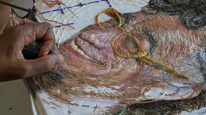 At first glance, the works of Ruth Miller look like paintings. They are embroidered tapestry portraits hand stitched with care. She explains why she continues her art. Read her full story here >> https://bit.ly/2Dp0xVV | WLOX-TV