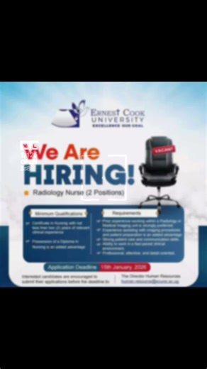 Ernest Cook University is hiring. see flyer for details #creatorsearchinsights #fypシ゚ #fyppppppppppppppppppppppp #foryoupage❤️❤️ #trendingvideo