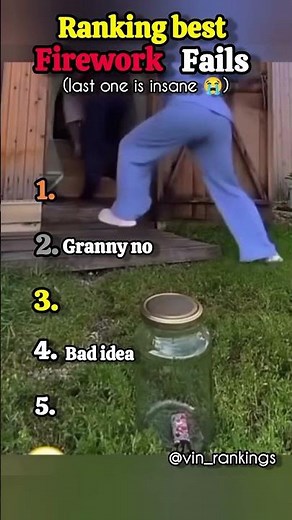 Ranking best firework fails #shorts
