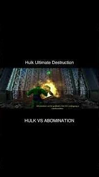 The Incredible HULK Ultimate Destruction 1st Abomination Boss Fight
