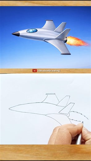Jet Plane Drawing ✈️ #fighterjet #aeroplane #drawing