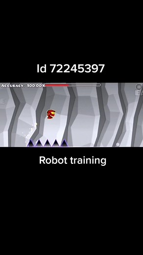 Robot Training in Geometry Dash - Hard Demon Level