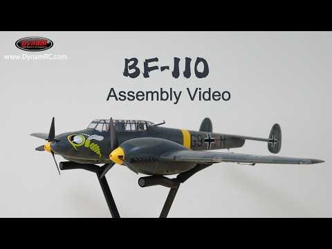 Building a WWII Legend! Dynam BF 110 Twin Engine RC Warbird Assembly & Test
