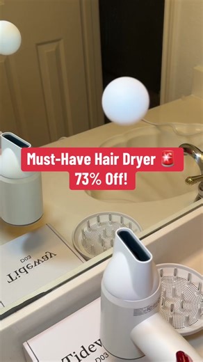 This hair dryer has all the features I need! From adjustable heat settings to a 360° magnetic nozzle and a safety shut-off plug, it’s such a game-changer. It dries my hair in less than 5 minutes 😍 It’s 73% off right now—don’t miss out❗️🛒 #tiktokmademebuyit #dealalert #hairdryer #haircareessentials #haircareroutine #beautyonabudget #selfcareproducts #hairgoals #dailyessentials #creatorsearchinsights
