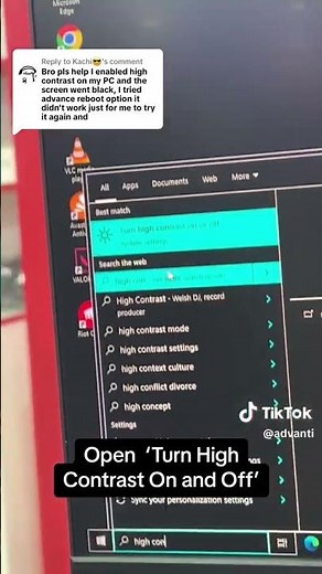Try this fix to disable high contrast on your monitor! 🔧💯