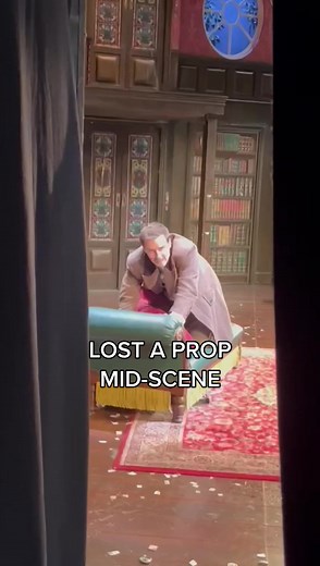 When you lose a prop (and your patience!) 😂 The Play That Goes Wrong 😂 #GoesWrong #Theatre #ThePlayThatGoesWrong #Comedy