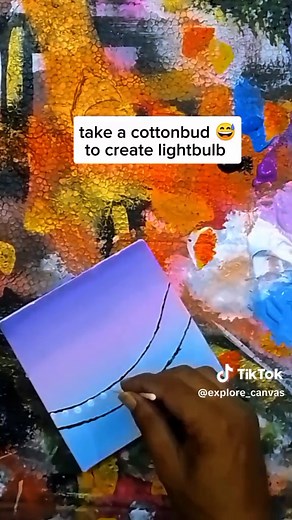 Super Easy Acrylic Mini 5x5 Canvas Paint | Art Tutorial