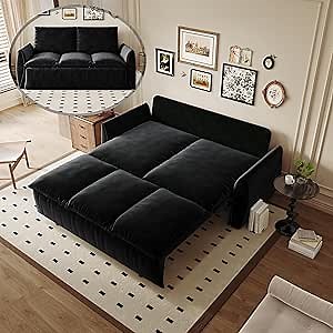 Amazon.com: 70.9" Convertible Queen Size Sleeper Sofa Bed, Folding Futon Loveseat Pull Out Couch Modern Hydraulic System Pullout Sofabed Cloud Daybed with Detachable Cushions for Living Room Office Apartment : Home & Kitchen