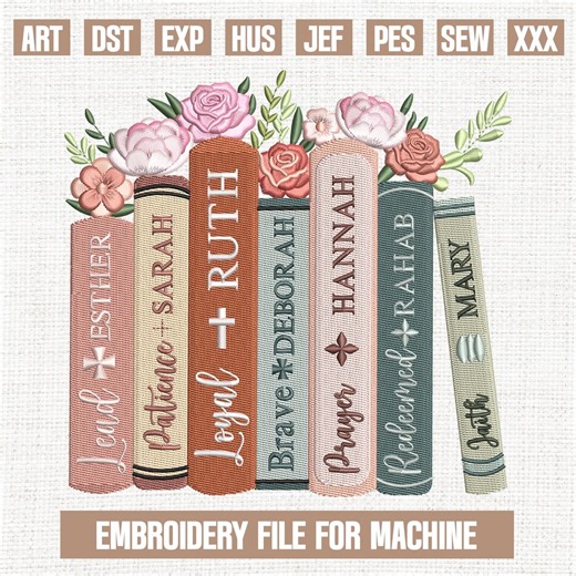 Cross Bible Verse Embroidery Designs, Vintage Book Embroidery Pattern, Christian Embroidery Files Trendy, Gifts for Christian, 5x7 - Etsy