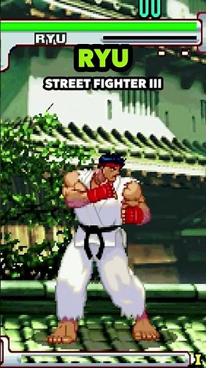 Ryu Street Fighter Character Evolution