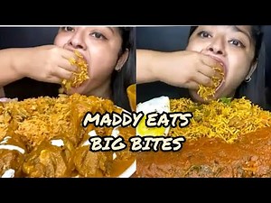 MADDY EATS *BIG BITES* COMPILATION| INDIAN FOOD MUKBANG/ ASMR | Foodylicious India|