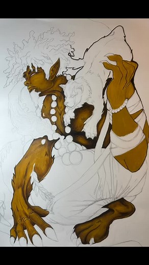 It’s been a minute, but here’s an update on this fella! I love him and I hope you do too! Thanks for viewing! #newtoyou #wip #art #artist #artists #artwork #acrylics #paint #artlovers #coolart #daniellerobinsonart #loveart #multimediaartist #pghart #pghartist #pittsburgh #paintwhatyoulove #artsy #femaleartist #femaleartists #blackgirlscanhavedragonstoo #blackgirlscanbesupertoo #blackfemaleartist #brownskin Danielle Robinson ARTIST TikTok: @blackdragondart | Danielle Robinson