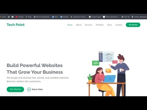 Company Website Morden Design using Html, CSS JavaScript / Company Portfolio Website Design