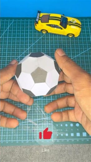 DIY Cardboard Ball ⚽ Easy Craft From Waste #shorts