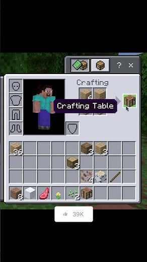 How to create crafting table in minecraft