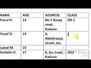 How to insert a row/column in an existing Table and merge Cells