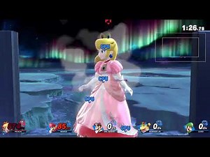 Smash Ultimate - Giant Peach in Team Battle